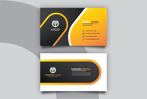 Black Orange Business Card Template: A Versatile Design for Modern Professionals