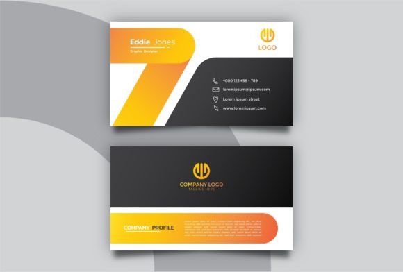 Black Orange Minimalist Business Card: A Modern Design Trend with Editable Templates