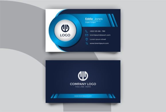 Creative Blue Business Card Design: A Modern Approach to Professional Branding