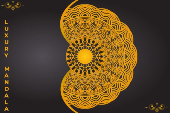 Luxury Mandala Background Design: A Versatile Creative Asset