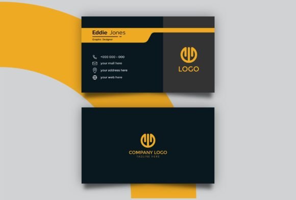 Simple Light Yellow Business Card