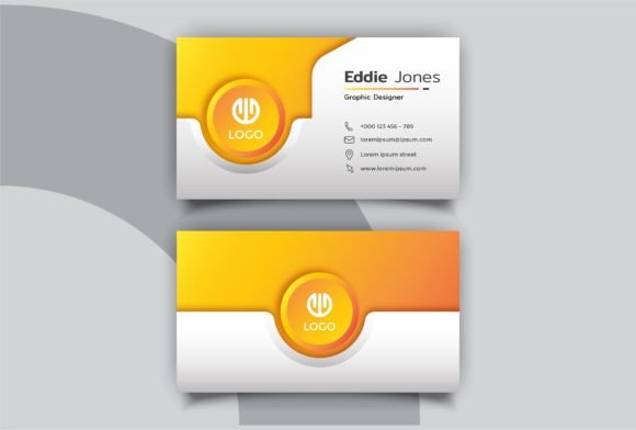 White Orange Modern Business Card: A Versatile Design for Professional Branding